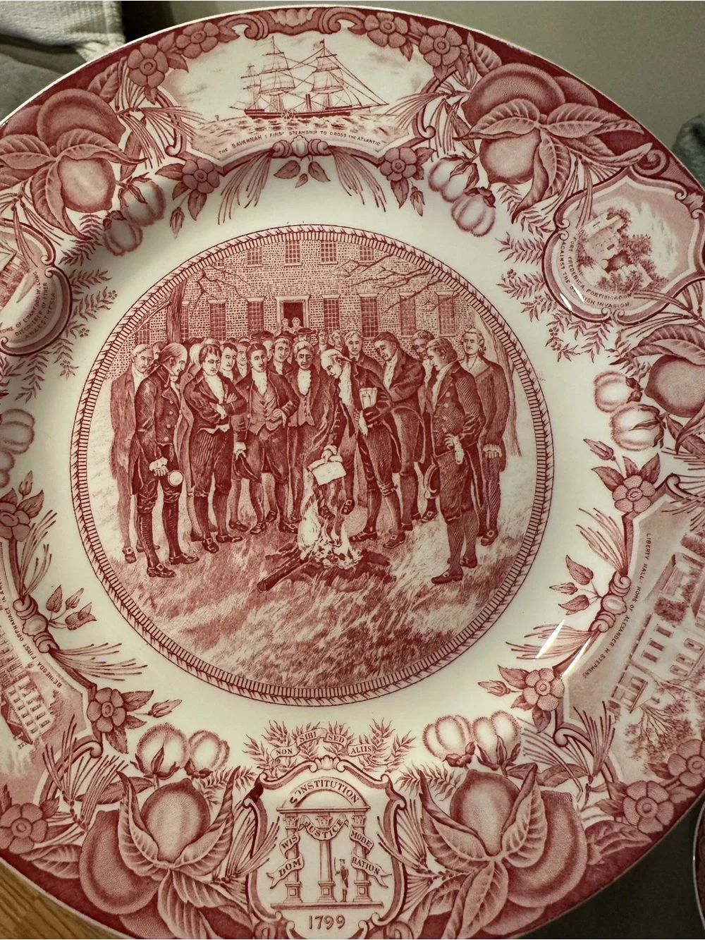 Wedgwood Georgia Historical Plates